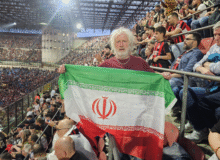 پرچم ایران در بازی میلان و یوونتوس برافراشته شد