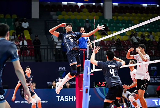 والیبال نوجوانان جهان؛ صدرنشینی ایران با برتری مقابل تونس