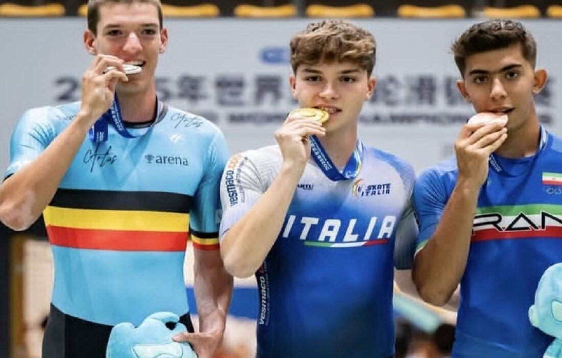 تمجید فدراسیون جهانی اسکیت از مدال آوری ملی پوش ایران در مسابقات جهانی