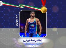 غلامرضا فرخی به نشان طلا دست یافت