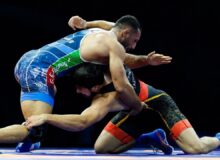 آذرپیرا با شکست قهرمان جهان، طلای کشتی آزاد ۹۷ کیلوگرم بازی‌های کشورهای اسلامی را تصاحب کرد