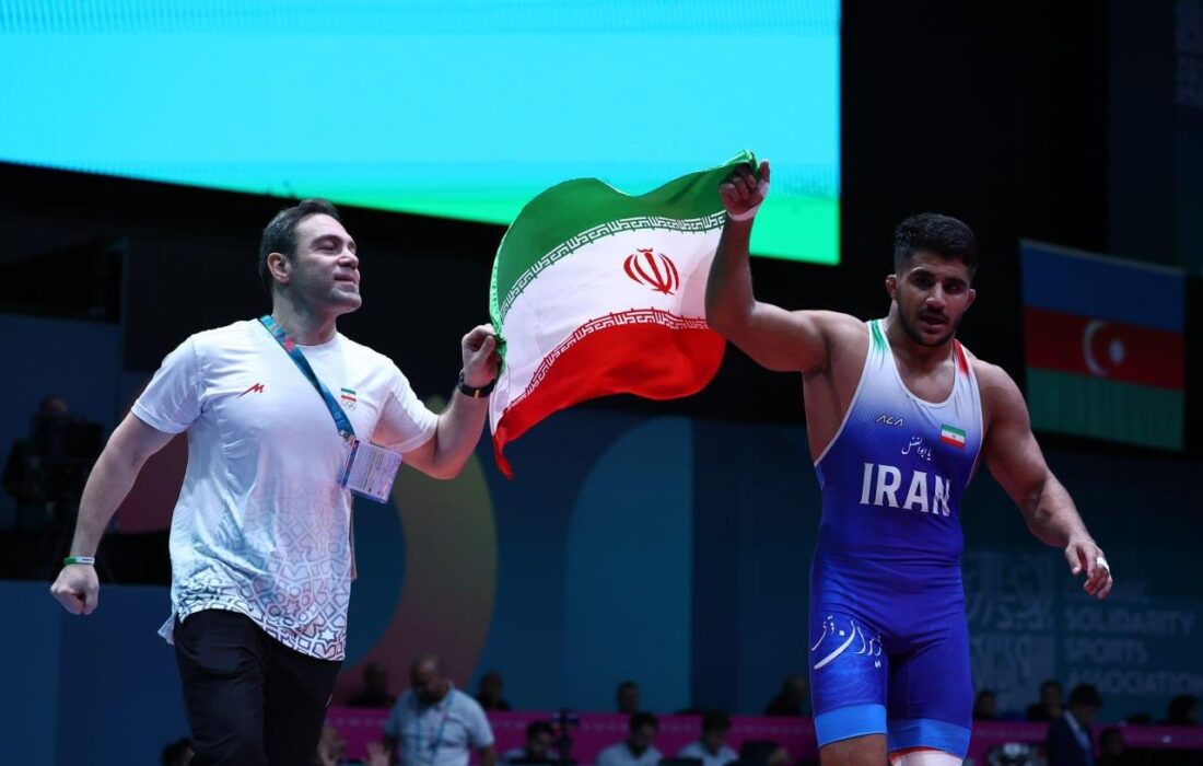 طلای دوم ایران در کشتی فرنگی؛ امیرحسین فرنگی قهرمان وزن ۸۷ کیلوگرم در بازیهای همبستگی اسلامی ۲۰۲۵