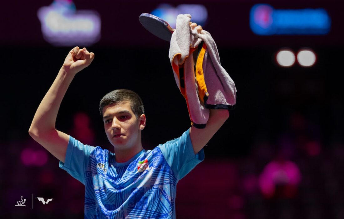 صعود بنیامین فرجی به جمع ۸ برتر تنیس روی میز جوانان جهان