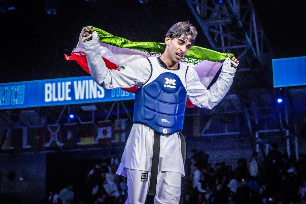 ابوالفضل زندی قهرمان تکواندو زیر ۲۱ سال جهان شد؛ دومین طلای جهانی در ۳۵ روز