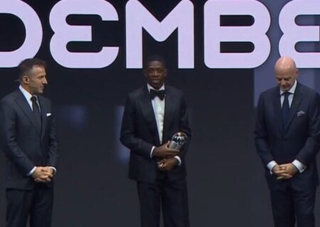 دمبله مرد سال فوتبال جهان ۲۰۲۵ شد؛ درخشش ستاره پاری‌سن‌ژرمن